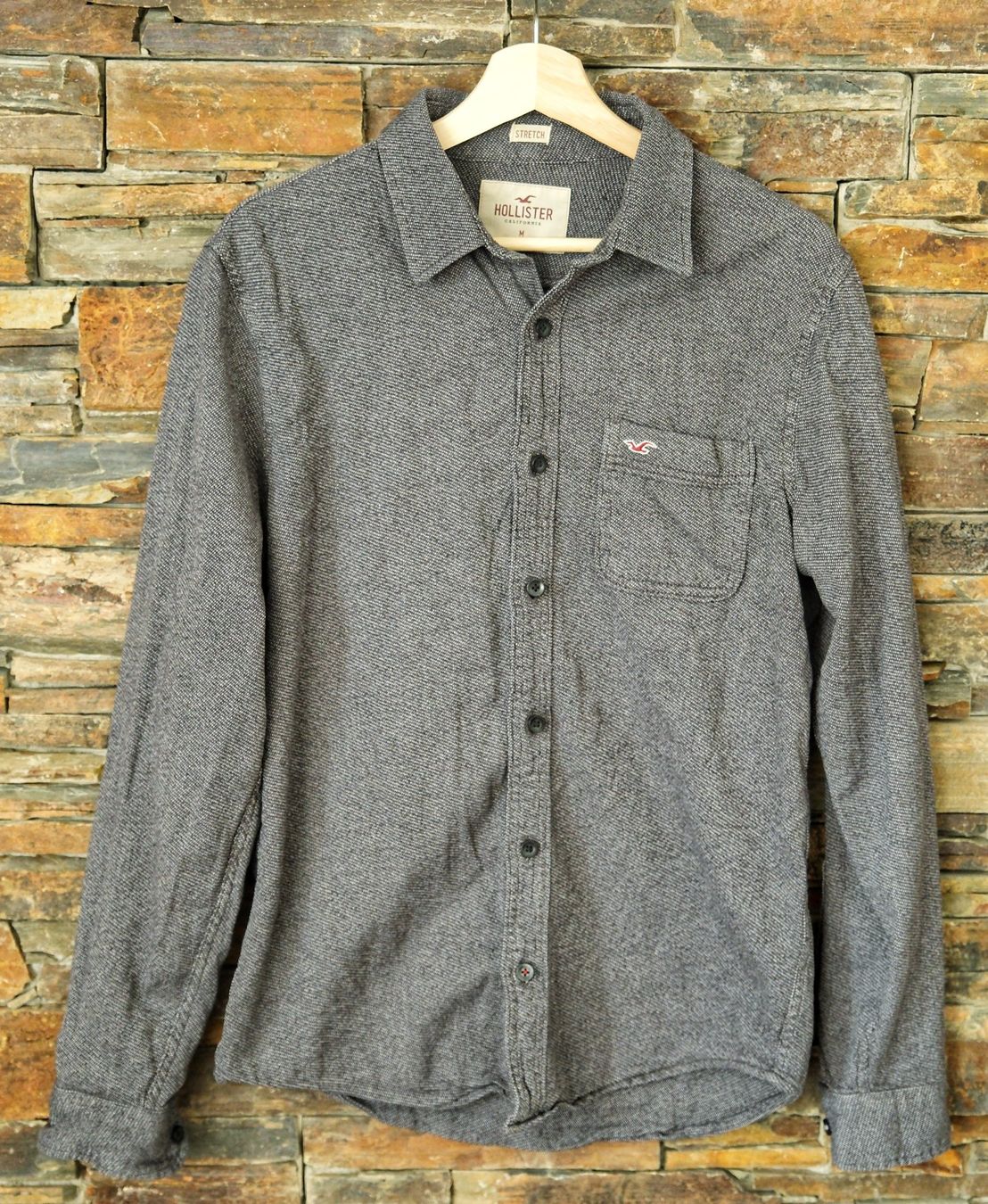 Hollister Camicie: Hemd HOLLISTER Gr. M Stretch Herren – Usato da Wohlen AG venduto da Exitburn 1