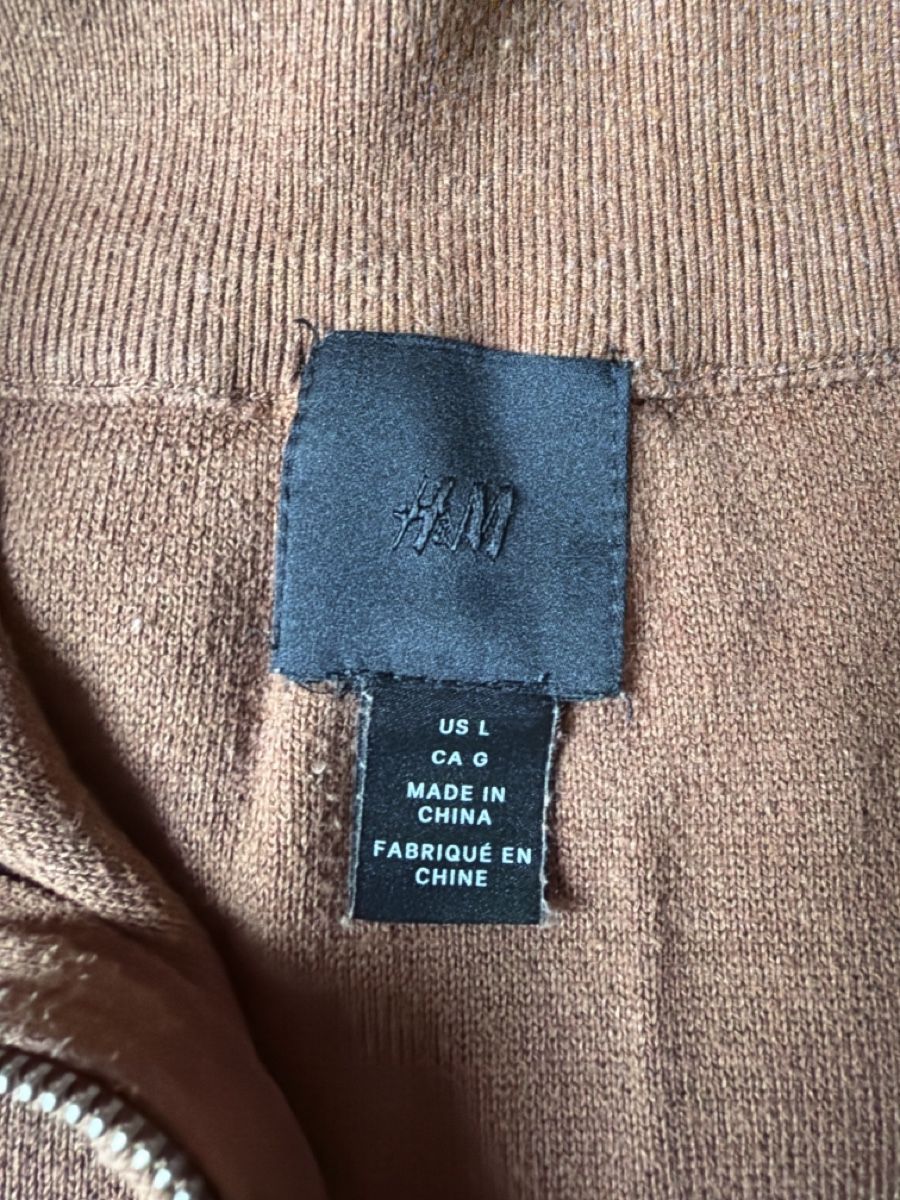 H&M Pullover & Sweatshirts: Pullover H&M quarter zip brown size L used – Gebraucht aus Basel von 02m_jml2 1