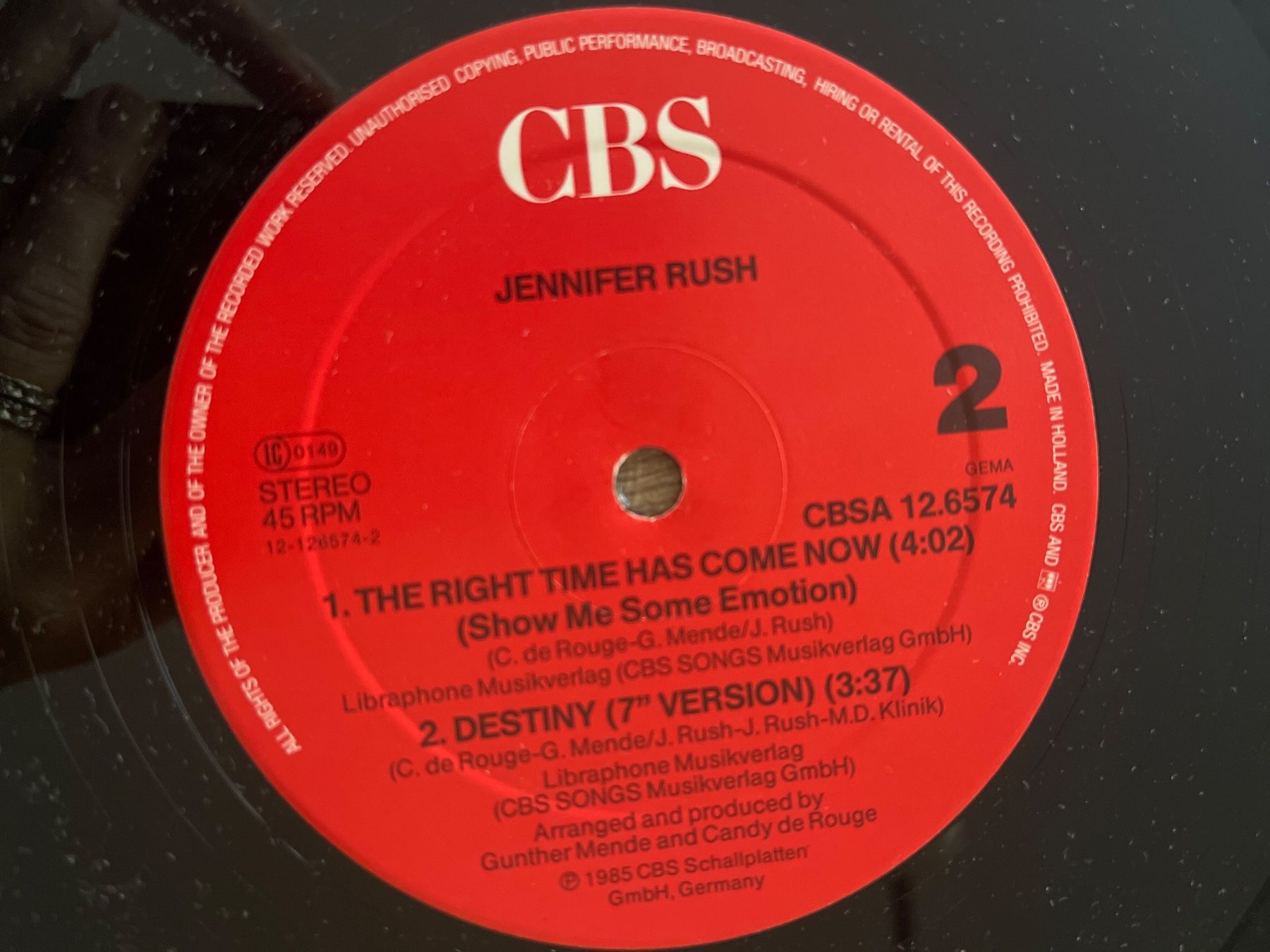 Dischi in vinile: A669/Jennifer Rush Destiny – Usato da Frutigen venduto da Philippe_jsp 2