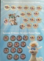 2 volle Karten mit Migros Störy Mania Sticker