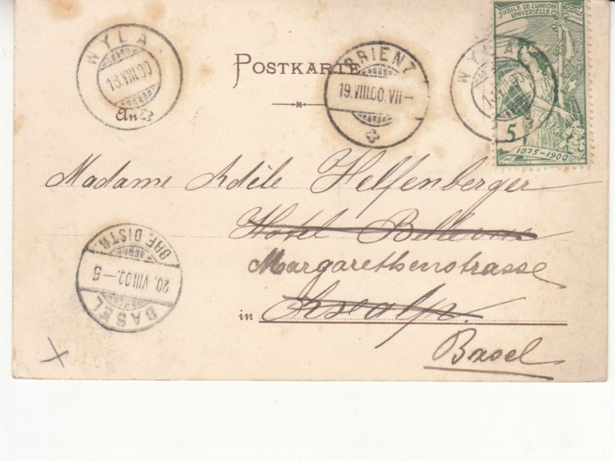 Ansichtskarten: Unbekannt 1900 mit ST Wyla – Gebraucht aus Bürglen TG von StampGraf 1