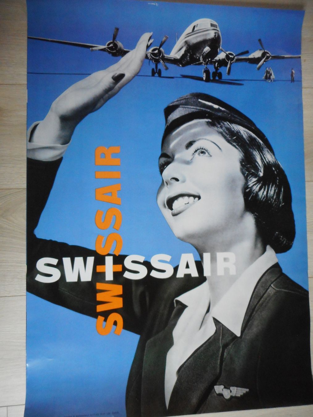 Foto & Immagini: Swissair Poster Stewardess replika – Usato da Möriken AG venduto da Navajomonuvall