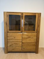 Vitrine aus Eiche Massivholz