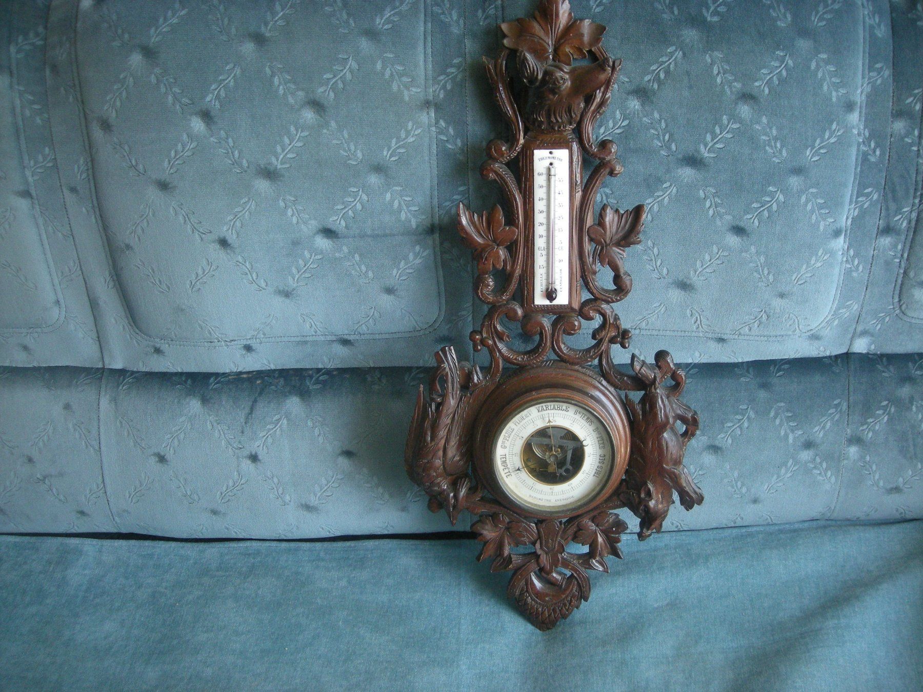 Altri elettrodomestici e apparecchi d’epoca: Antik Barometer und Thermometer Schnitzerei – Usato da Spreitenbach venduto da Sniper8952