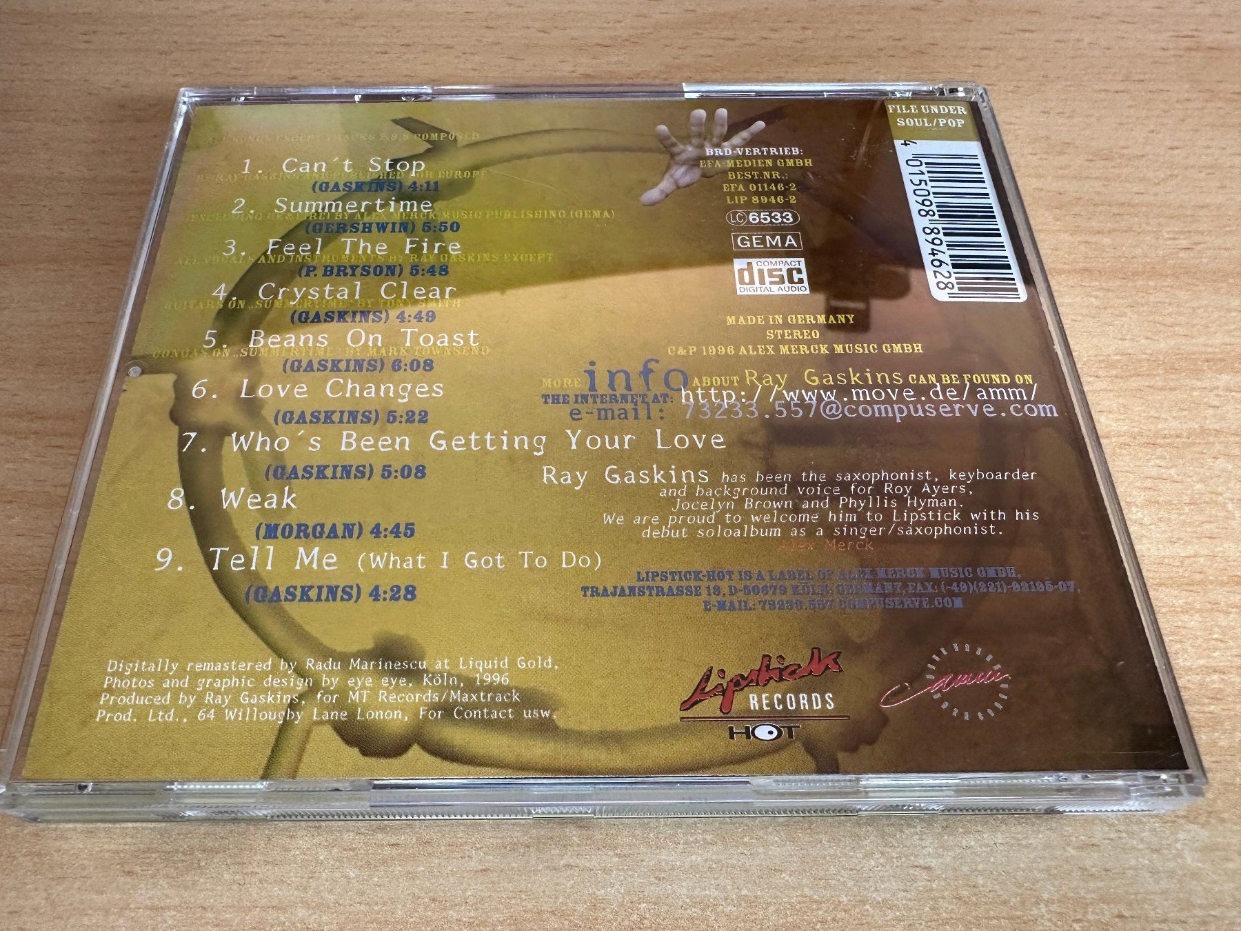 CDs: Ray Gaskins – Can't Stop – Gebraucht aus Rikon im Tösstal von Alpenmutz 1