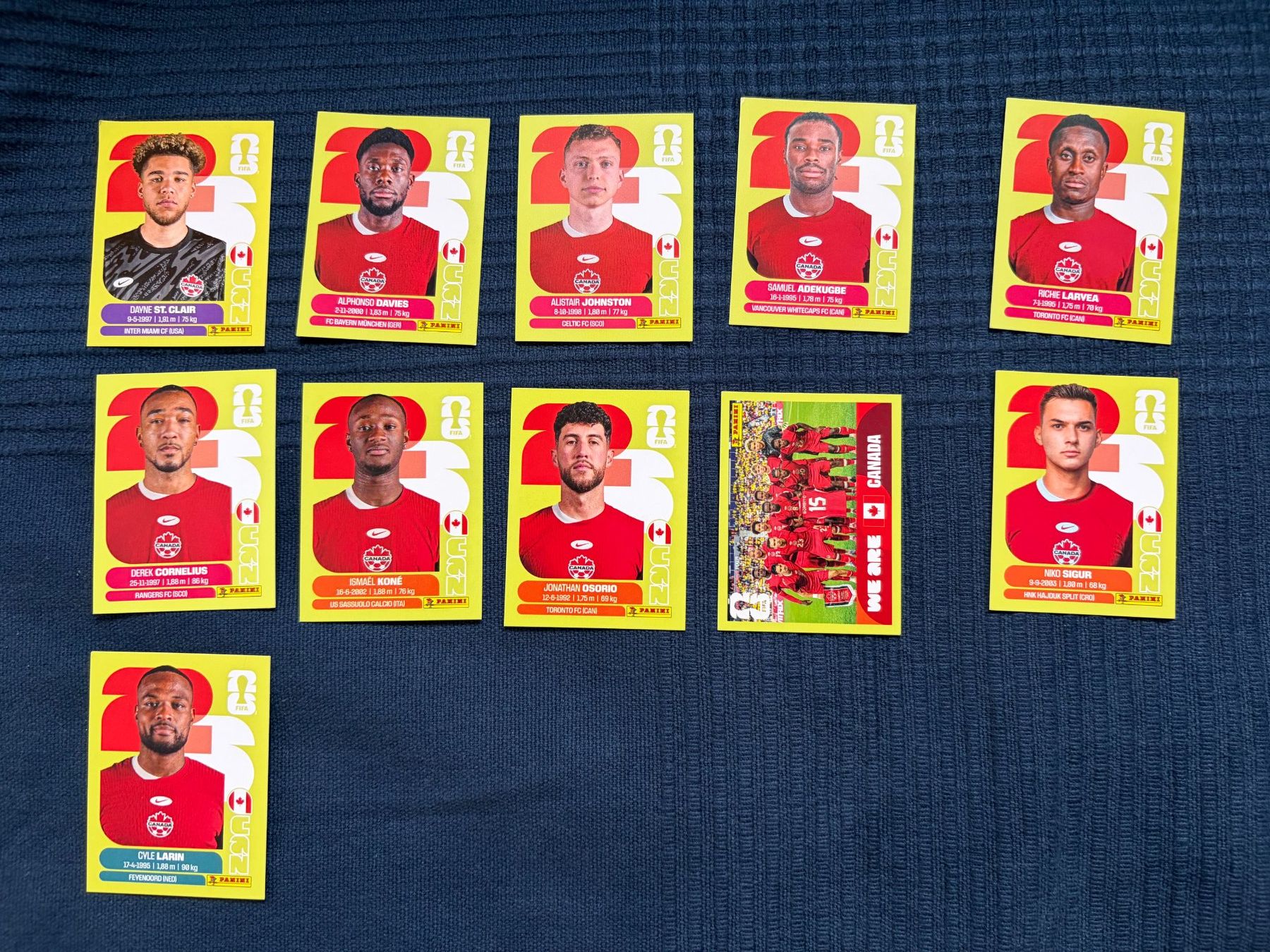 Panini Carte collezionabili: 11 Panini Sammelbilder von Canada – Usato da Thalwil venduto da kon_v82n