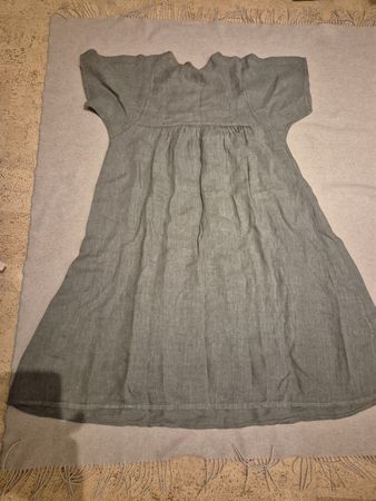 schönes Kleid aus Leinen oliv, Grösse XL,  neuwertig