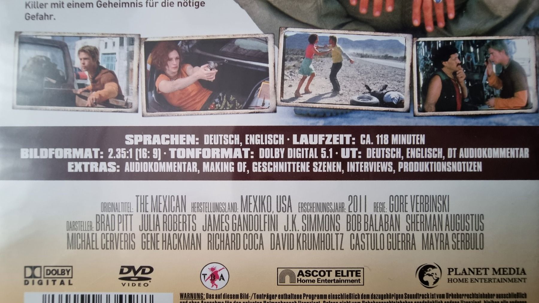Tutti i DVDs: DVD Mexican - Brad Pitt - Julia Roberts – Usato da Oetwil am See venduto da fineli2 1