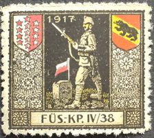 Soldatenmarke 1.WK, Füsilier Kompanie IV/38, Wi 3.Div 79