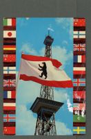 AK color Berlin Deutschland Funkturm ≈ 1960 