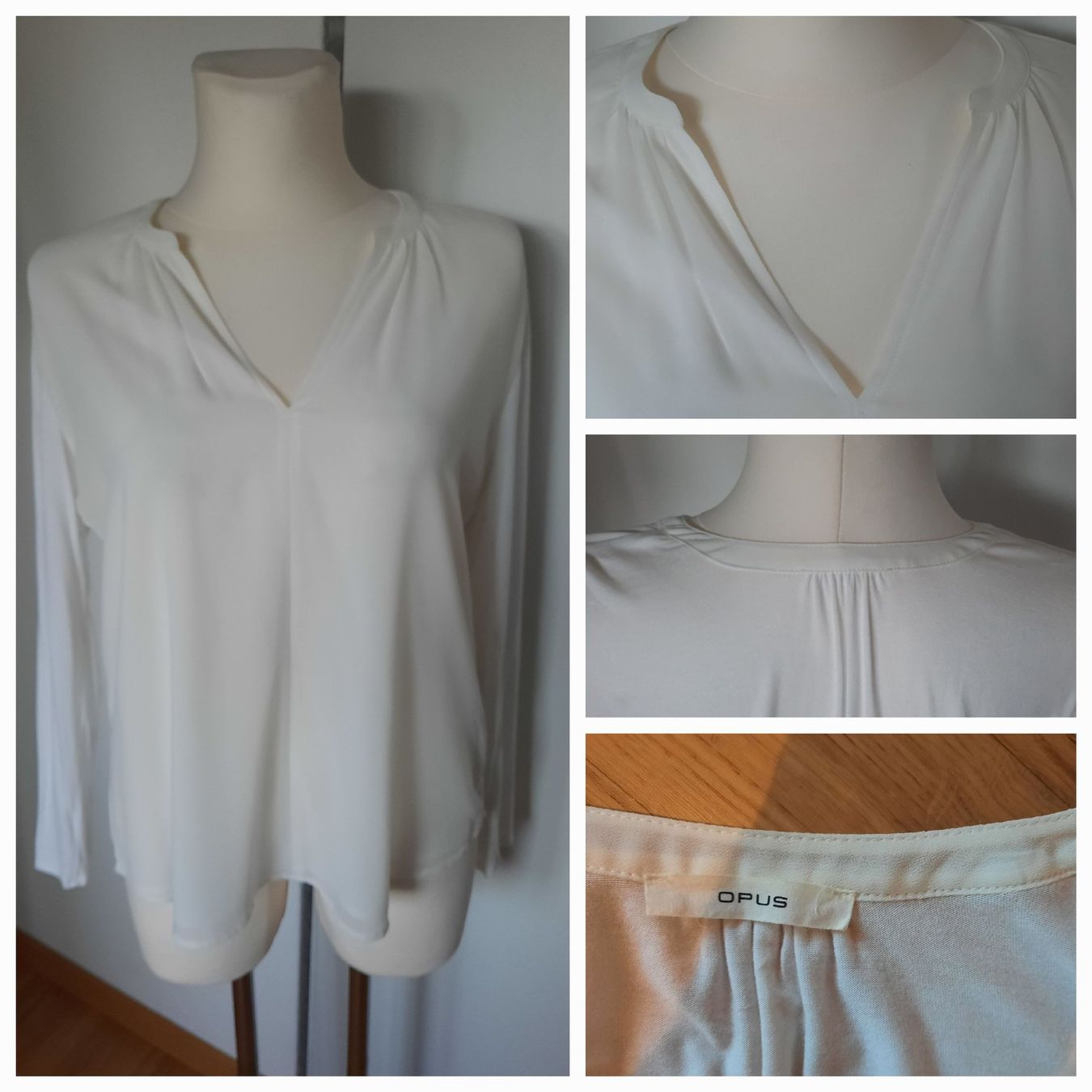 Opus Camicette: ***OPUS*** Blusenshirt weiss Gr. 44 – Usato da Wädenswil venduto da H2H_Secondhandshop