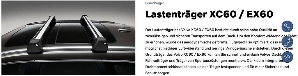Dachträger: Lastenträger XC60 / EX60 VOLVO – Gebraucht aus Ebikon von Bubich 1