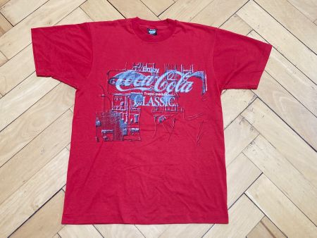 Vintage 80s T-Shirt Coca-Cola Made in USA Sz L