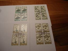 Liechtenstein, FDC Heilpflanze, 1996, FDC Satz,  Einzel + 4e