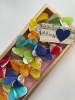 Papier-Herzgirlande – handgemacht & recycelt – dekorativ