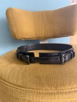 Ceinture Burberry vernie noire,