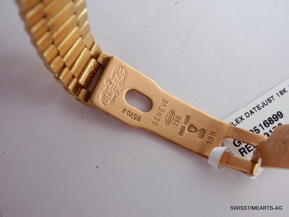 Rolex Orologi: ROLEX DATEJUST 18K AUTOMATIK 69178 TAPESTERY DIAL DAMENUHR – Usato da Zürich venduto da SWISSTIMEARTS-AG 7