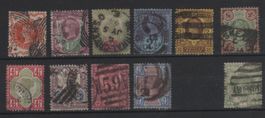 England 1887/92 Satz Nr. 86-97 o K: 150€