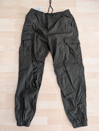 C&A Cargo Hose grün Baumwolle/Elastan Grösse M guter Zustand