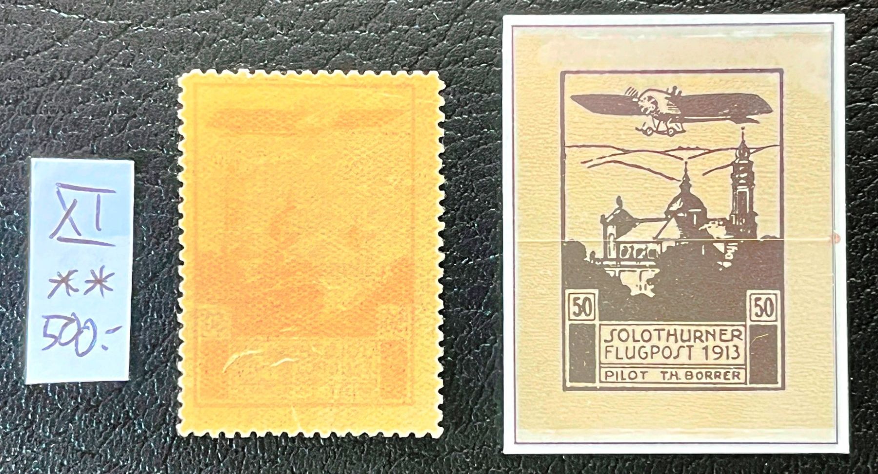 Alle Briefmarken: Flugpostvorläufer XI postfrisch** Solothurn – Neu (gemäss Beschreibung) aus Bern von nik688 1