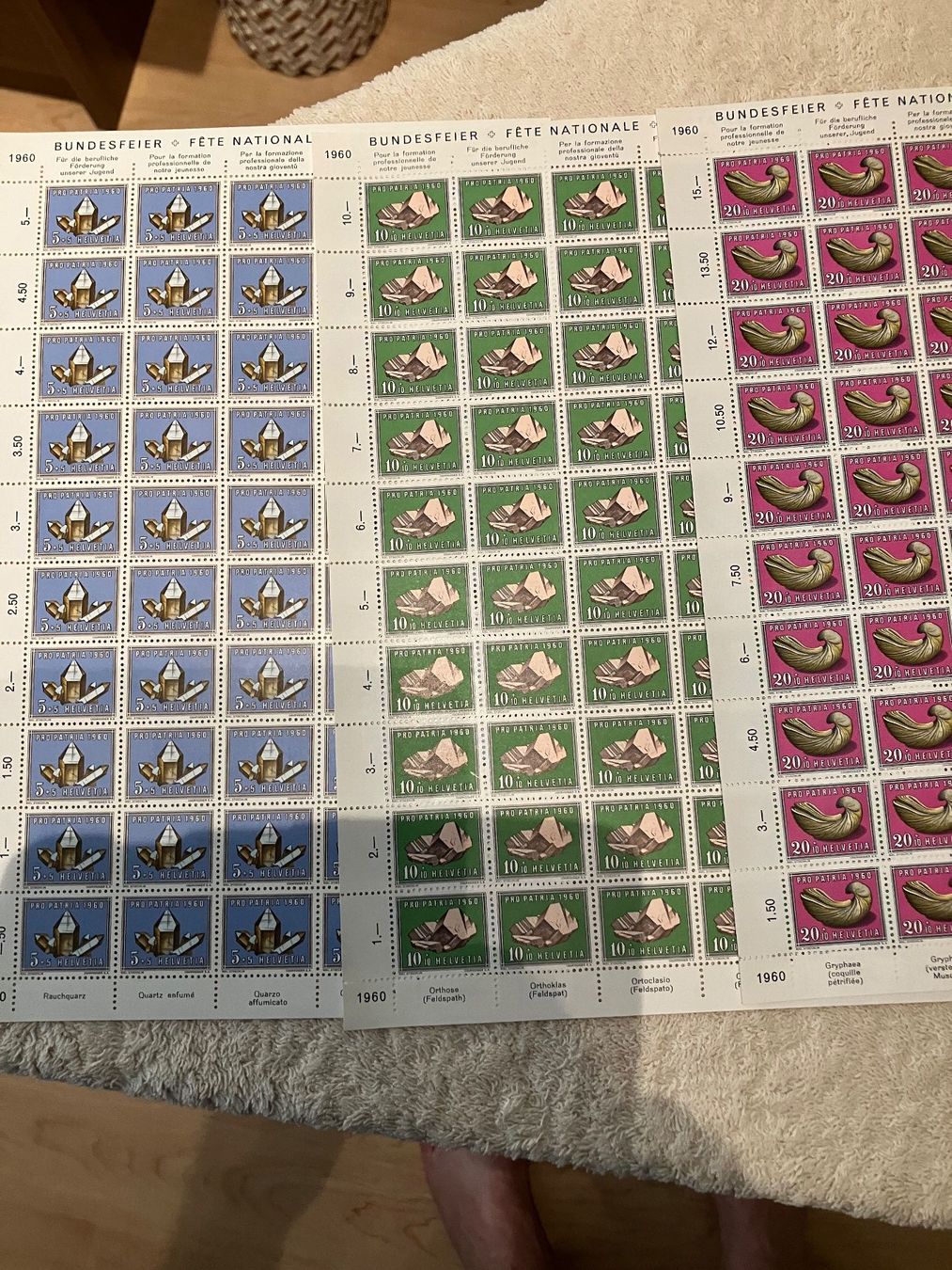 Tous les timbres: Bogenserie Pro Patria 1960 postfrisch ** – D'occasion à Baar par Ramona10 1