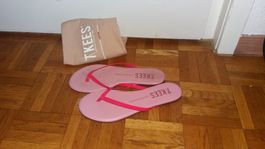 TKEES Flip Flops, Gr. 35 1/2 , Nagelneu, Sommer, Rosa, Top!