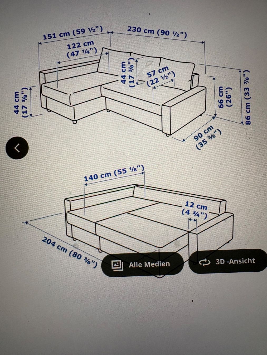 Ikea Divani: Schlafsofa IKEA Friheten – Usato da Teufen ZH venduto da Joelina71 4