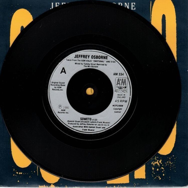 Dischi in vinile: Jeffrey Osborne  --  Soweto   Single7 – Usato da Oberwil (Dägerlen) venduto da thealbum