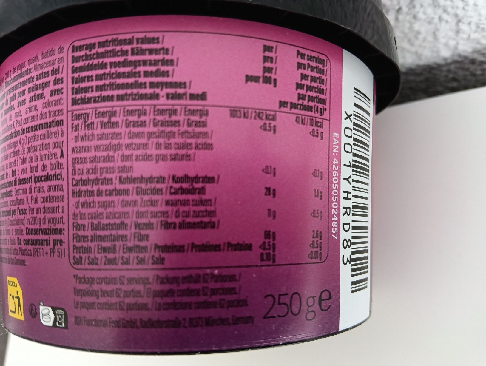Cibi & Specialità: Gymqueen Flavy Powder Peanut 250 – Nuovo (secondo la descrizione) da Aeschi (SO) venduto da clementinli 2