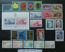 FL 1972 Jahr postfrisch unter 10% Katalog!!!
