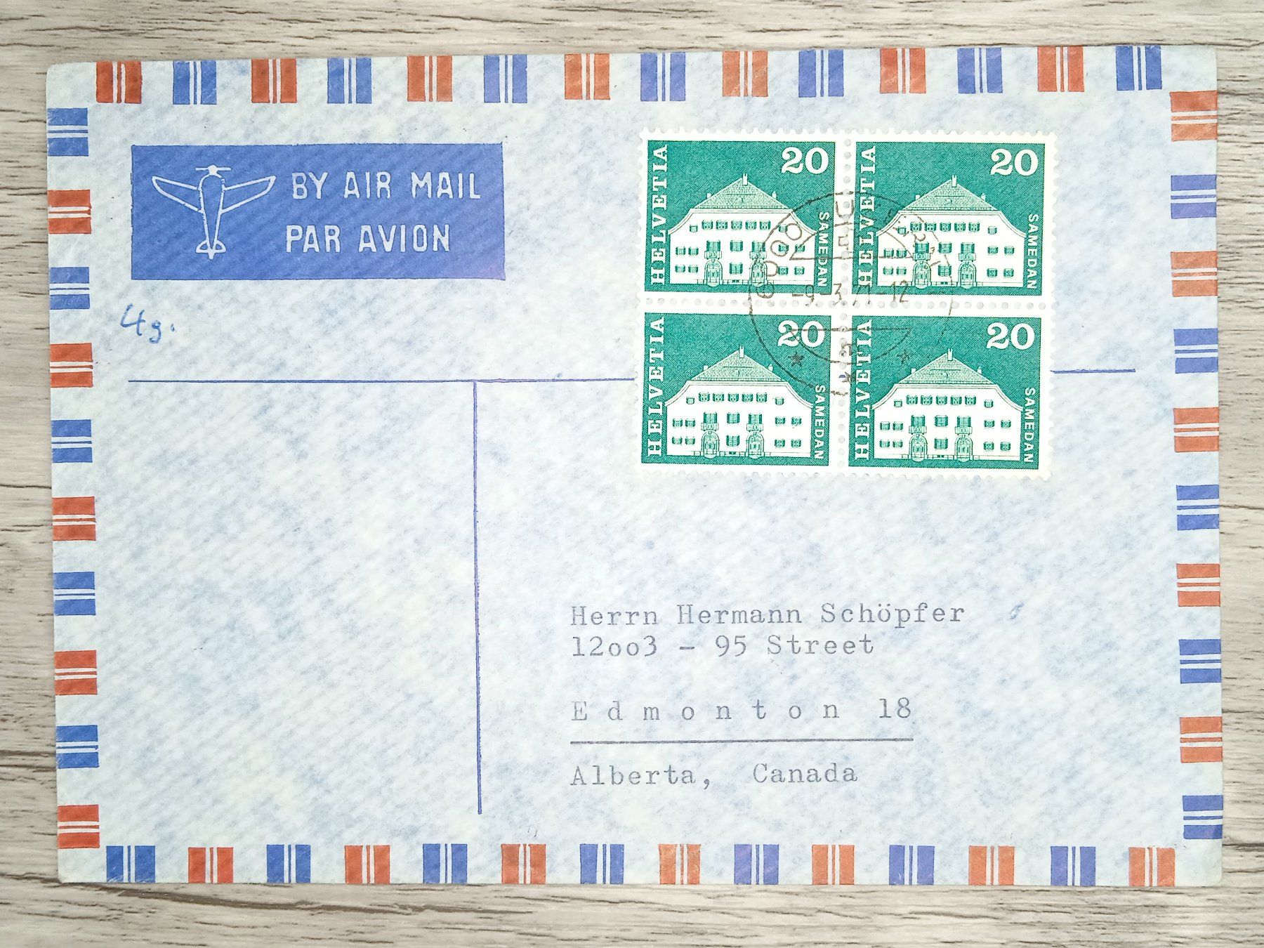 Tutti i francobolli: TR82 Enveloppe + Timbre Suisse 1971 – Usato da Cousset venduto da Patrick_Collections