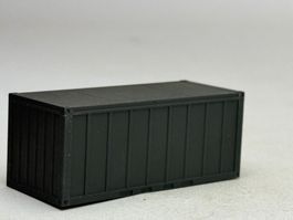 EB- 20 Ft. Container neutral olivgrün lackiert Miltär