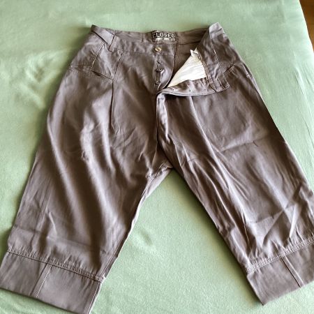 3/4 Hose grau, MFG, CLOSED, vintage, Gr 40, Knopfverschluss