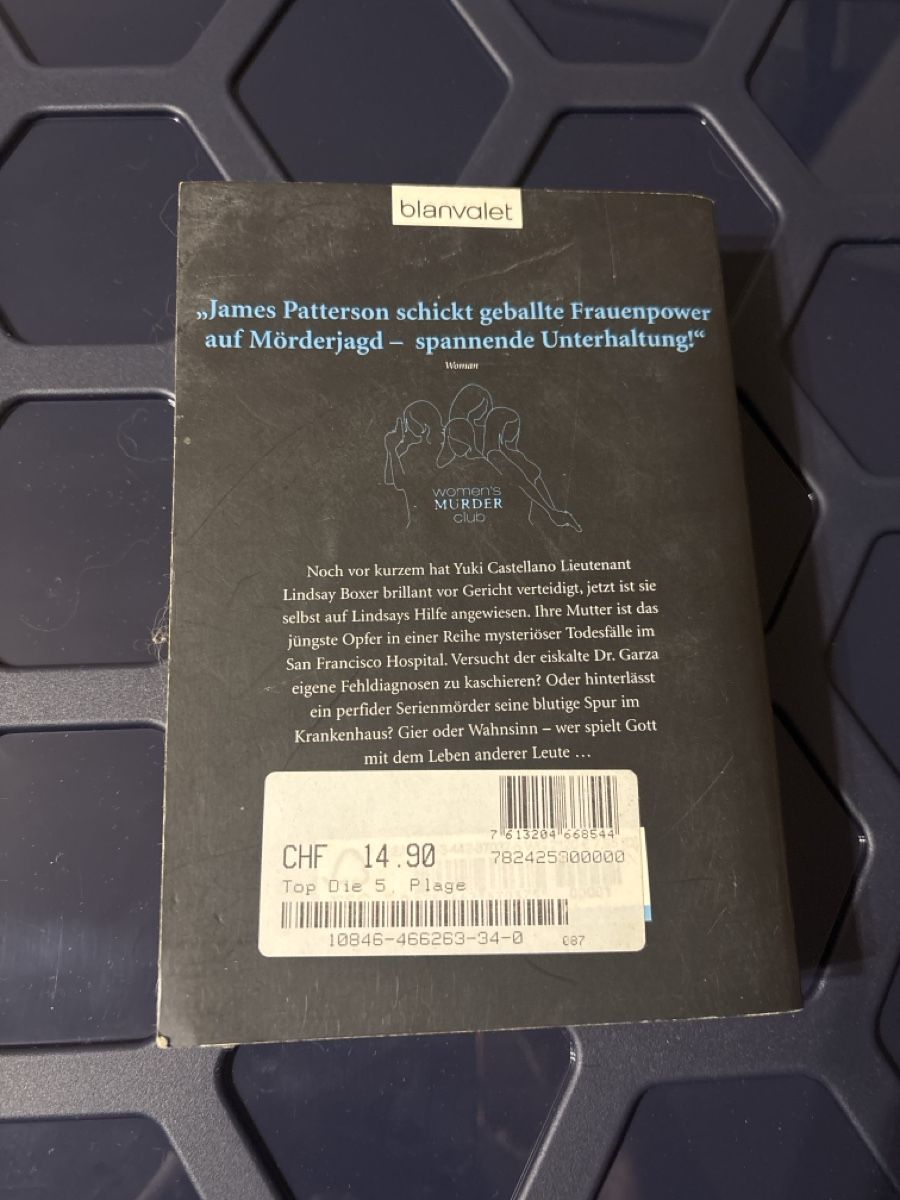 Libri: James Patterson Die 5 Plage, Thriller – Usato da Grafenried venduto da hollywoodprincess 1