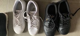 Schwarze Puma Schuhe/ Timberland Schuhe