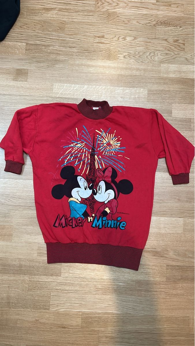 Pulls & Sweat-shirts: Long Pulloverkleid Mickey & Minnie rot Grösse 146/52 – D'occasion à Luzern par ThrowbackVintage