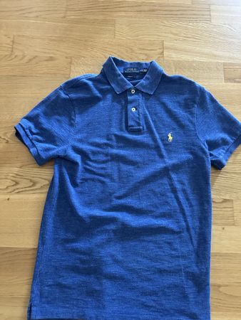 Polo Ralph Lauren Polohemd Slim Fit blau M guter Zustand