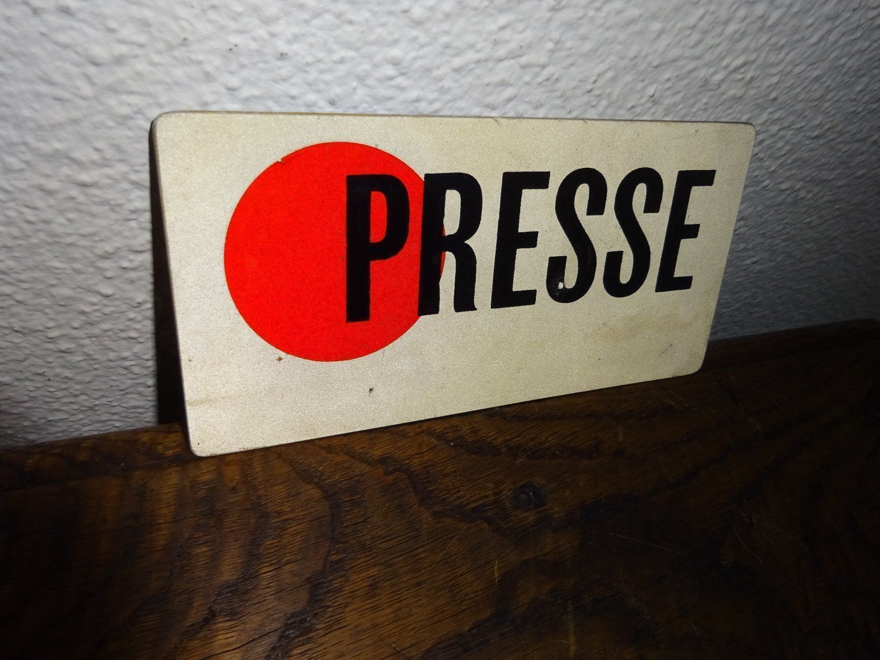 Insegne: Original Presse Schild / Ausweis – Usato da Esslingen venduto da eintagammeer 1