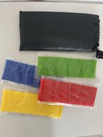 Fitnessbänder Set mit Tasche, neu und unbenutzt, bunt