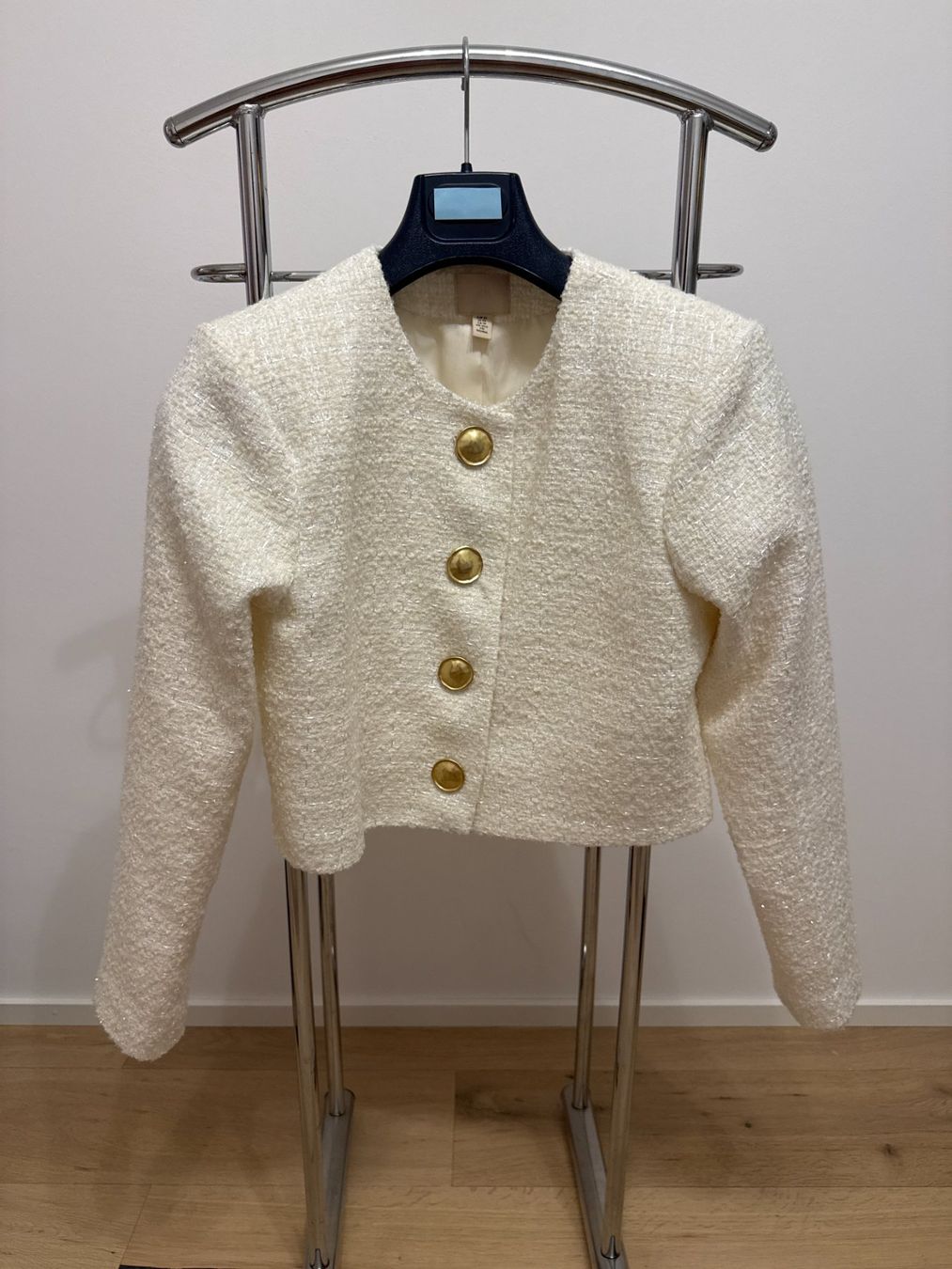 H&M Giacche: Cremefarbene Bouclé-Jacke Gr. XS – Nuovo (secondo la descrizione) da Fällanden venduto da ala_k7vk