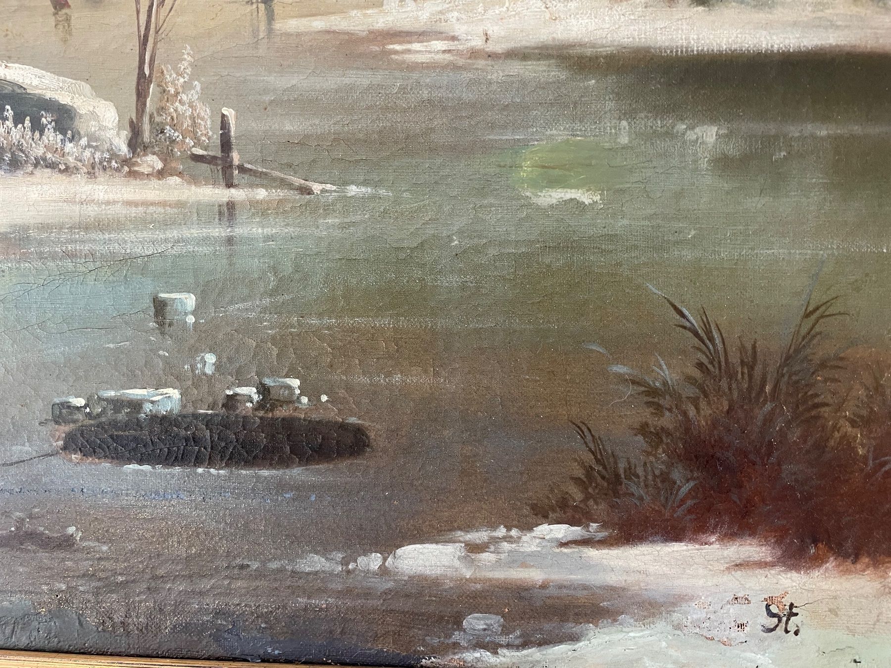 Dipinti: Wunderschönes, grosses Oelgemälde - Winterlandschaft Holland – Usato da Fidaz venduto da KunstsammlerGR60 1