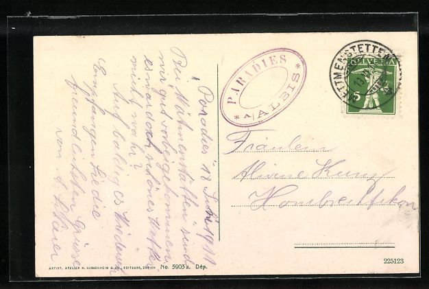 Cartoline postali: Mettmenstetten a. A., Kurhaus u. Restaur – Usato da Berlin venduto da bartko-reher 1