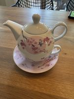 Tea for One Teeset mit Kirschblüten & Vogelmotiv – Neu 