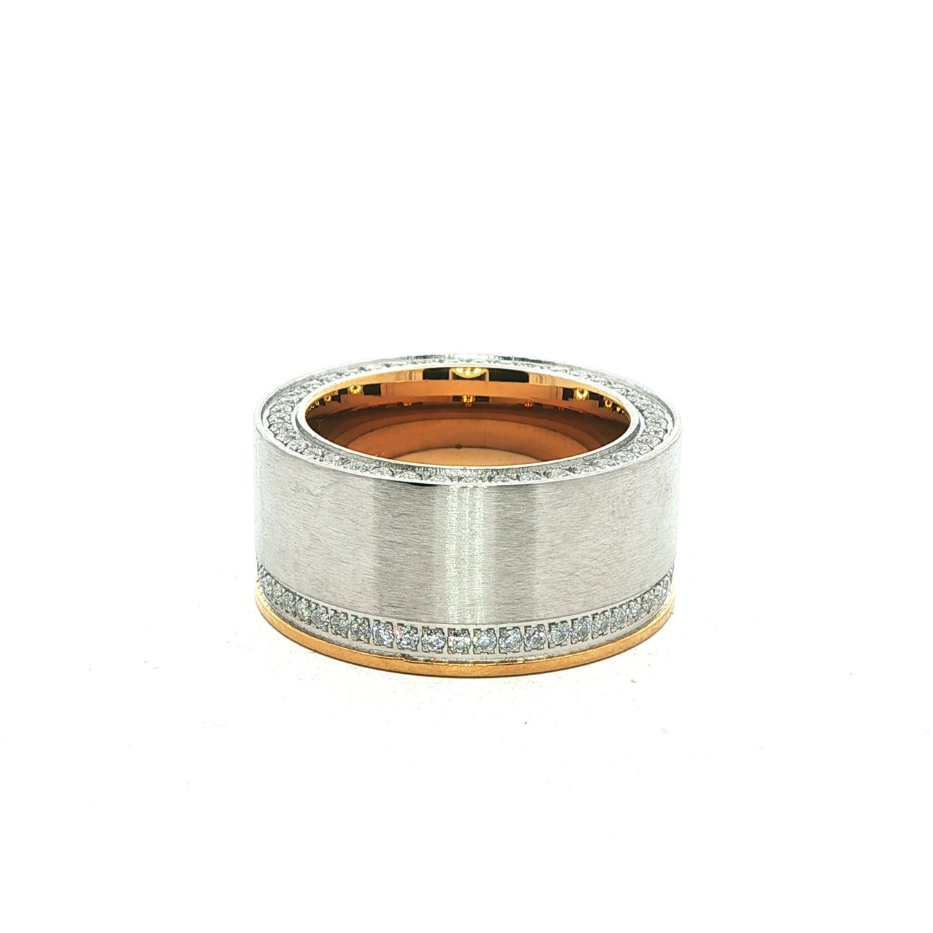Olga Ribler Anelli: Edelstahl Bicolor Statement  Ring  Ringgrösse 48 – Nuovo (secondo la descrizione) da Luzern venduto da Schmuckoutlet 4