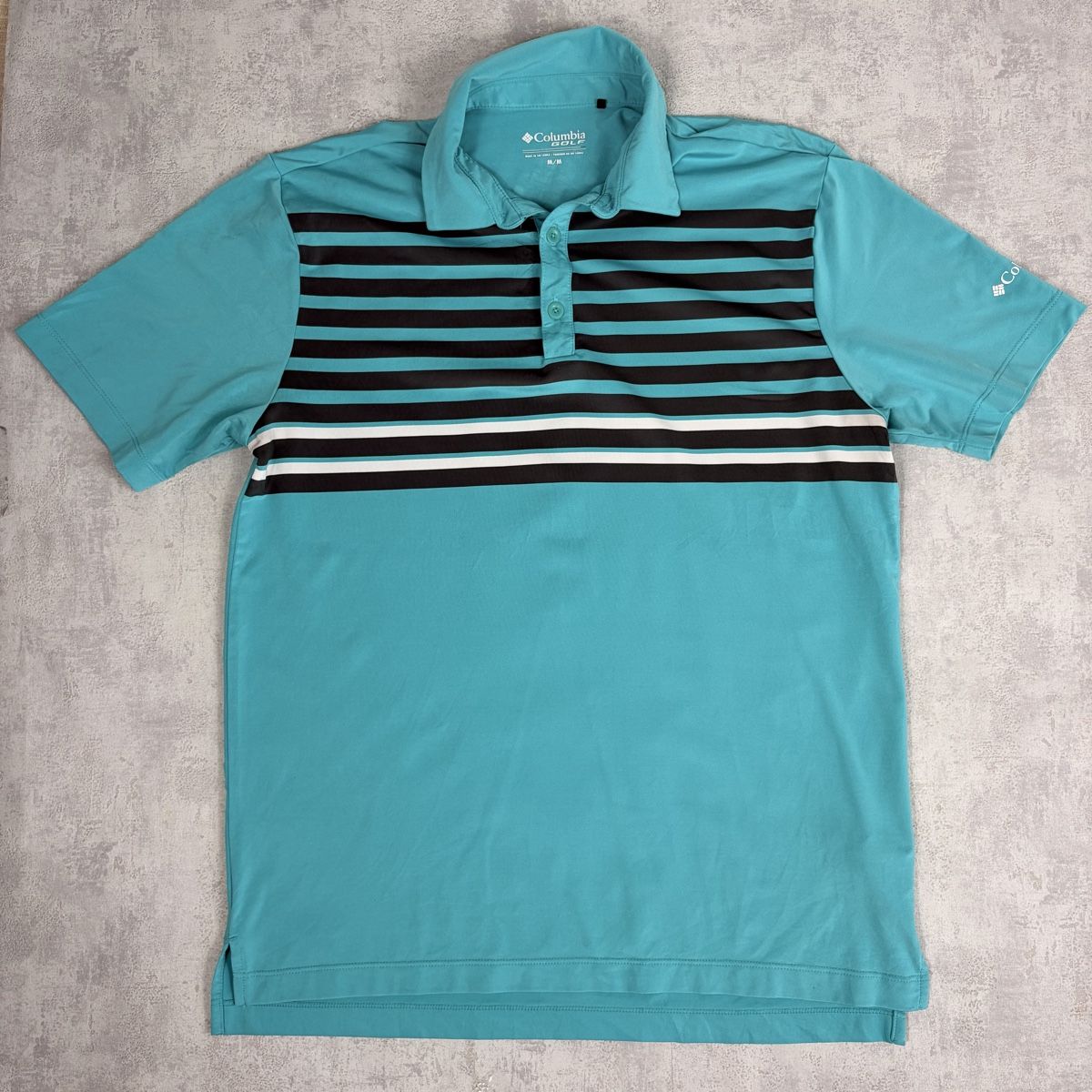 Magliette Polo: Polo Columbia Golf rayé bleu - taille M – Nuovo (secondo la descrizione) da Neuchâtel venduto da aliceguins