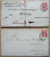 DEUTSCHE REICHSPOST FALTBRIEF / BRIEFCOUVERT 1881 / 1885