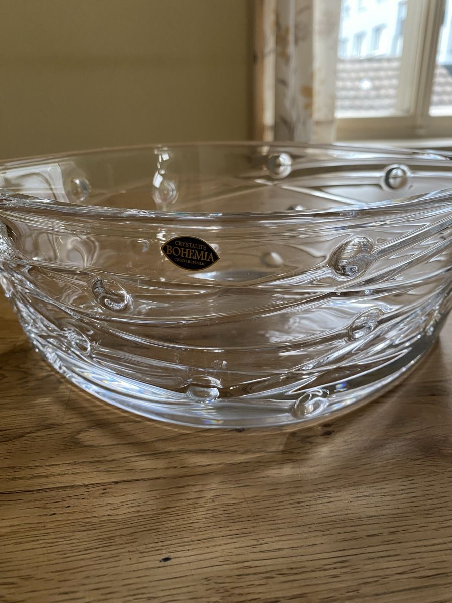 Ciotole: Schöne Glas Schale Bohemia – Usato da Flawil venduto da Naphtali 2