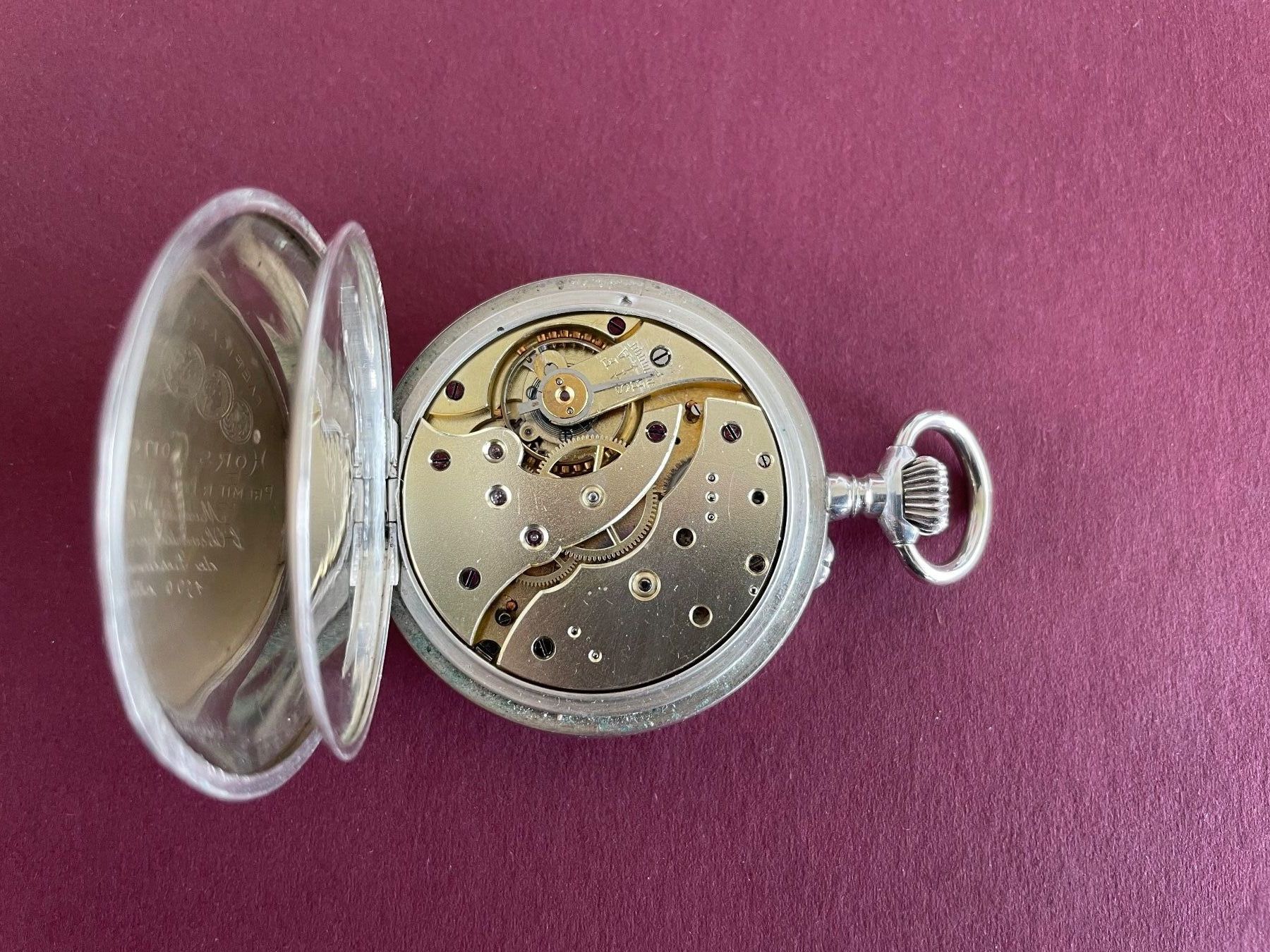 Orologi: Antike Silber "Chronometre Officiel" 1900. – Usato da Zürich venduto da Bigminh 1