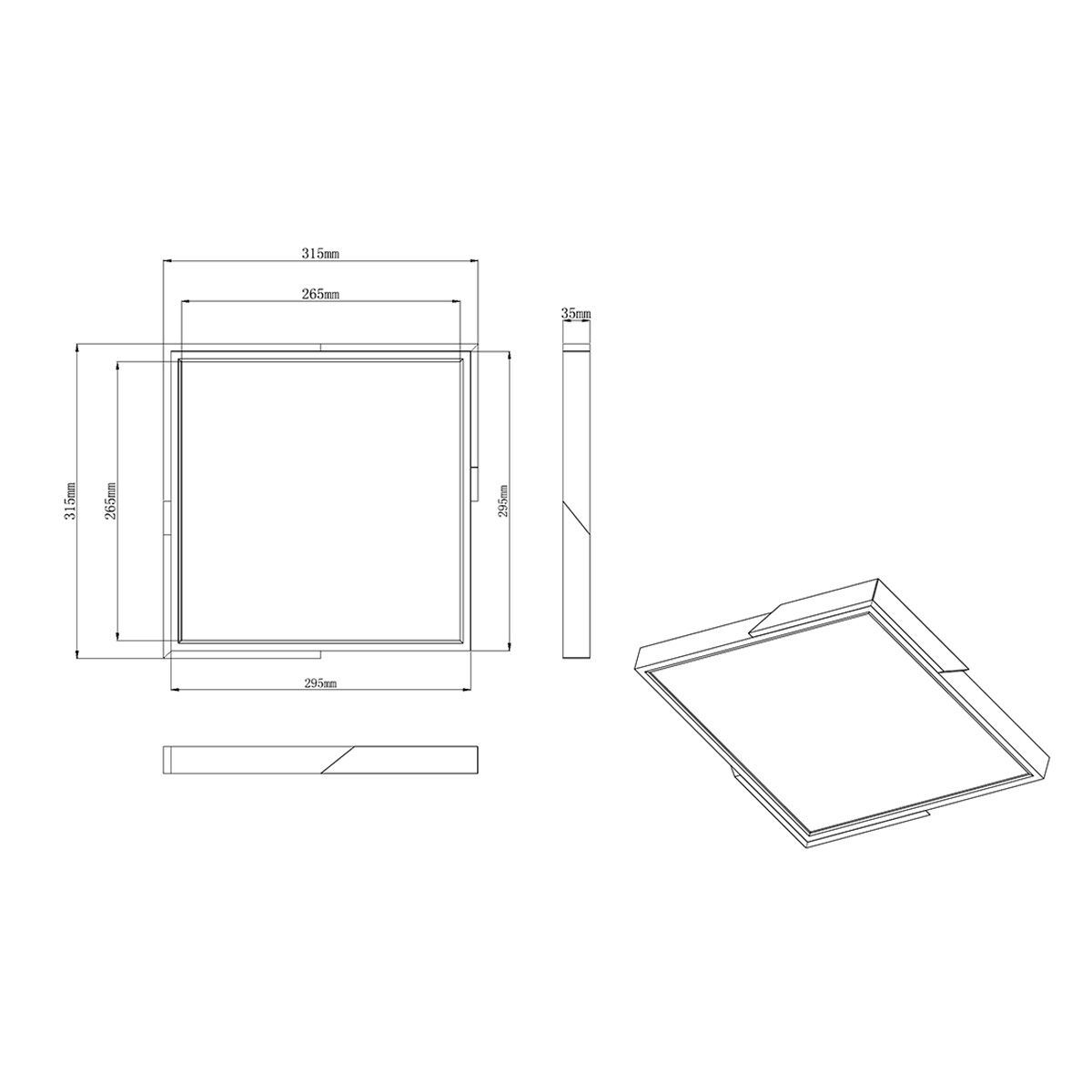 Kronleuchter & Deckenlampen: LED Deckenleuchte, Dimmer, 31 cm Breite – Neu (gemäss Beschreibung) aus Kreuzlingen von Smart-Light 5