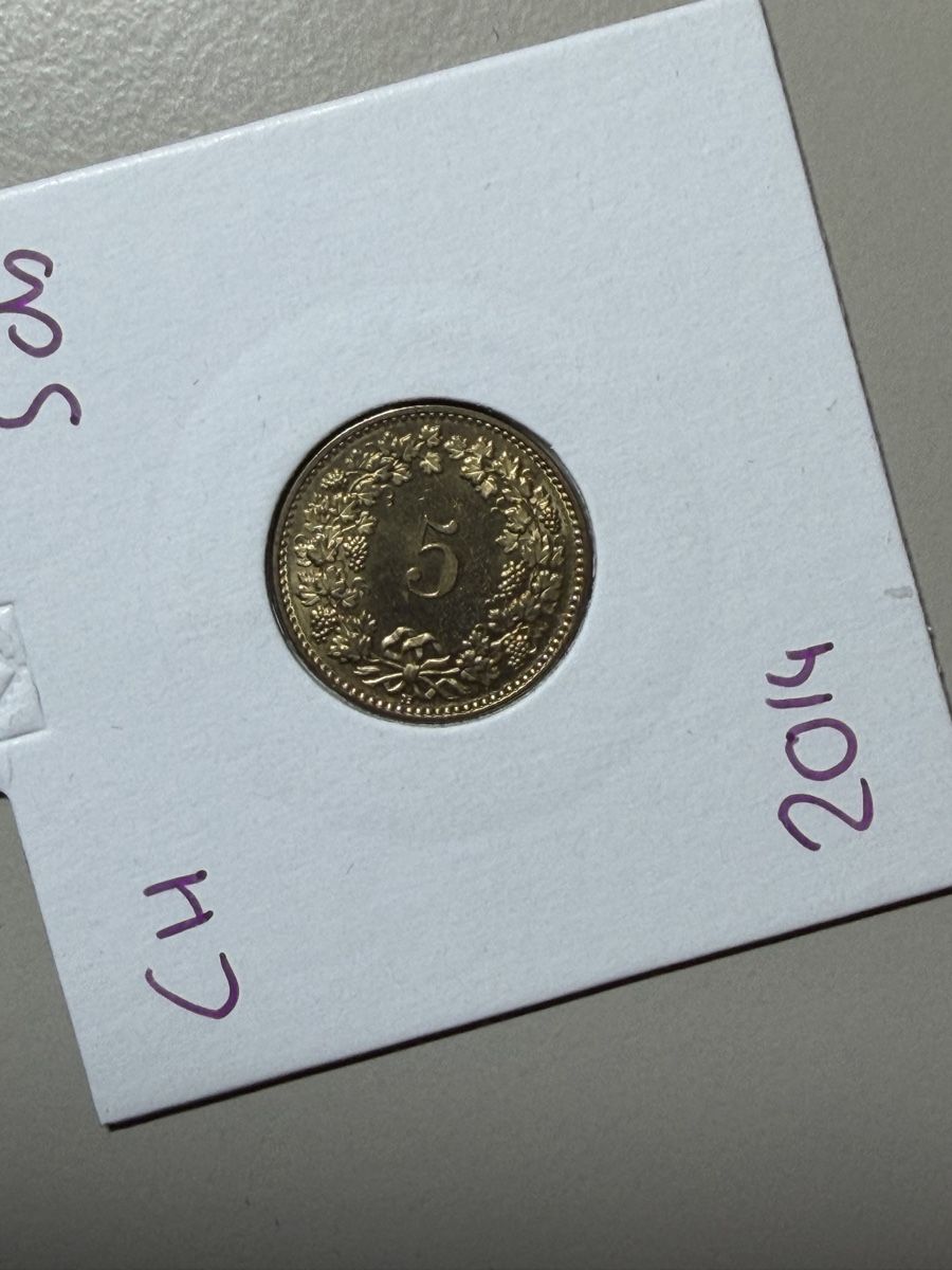 Toutes les monnaies: Suisse - 5 centimes - 2014  – D'occasion à Payerne par Mike1682